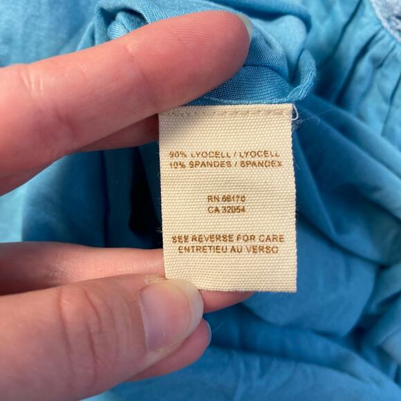 Free People Cottagecore Pocket Mini Skirt Womens Size XS Blue Boho - Picture 6 of 7